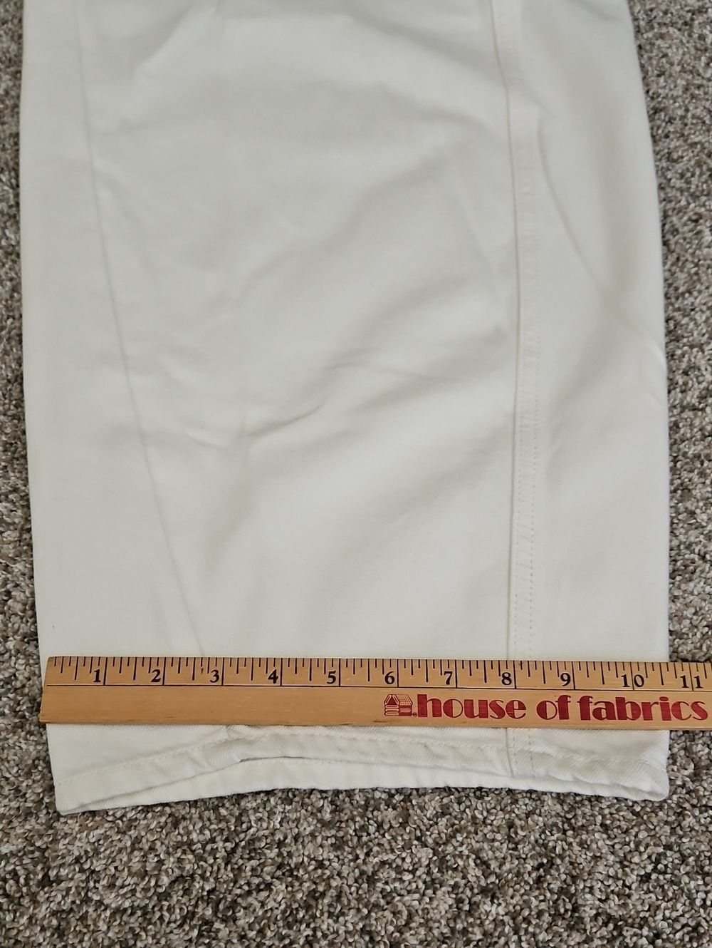 St. Agni Mid-Rise Balloon Jeans in White - Size 29 Rigid Organic Cotton Wide Leg - Picture 7 of 12